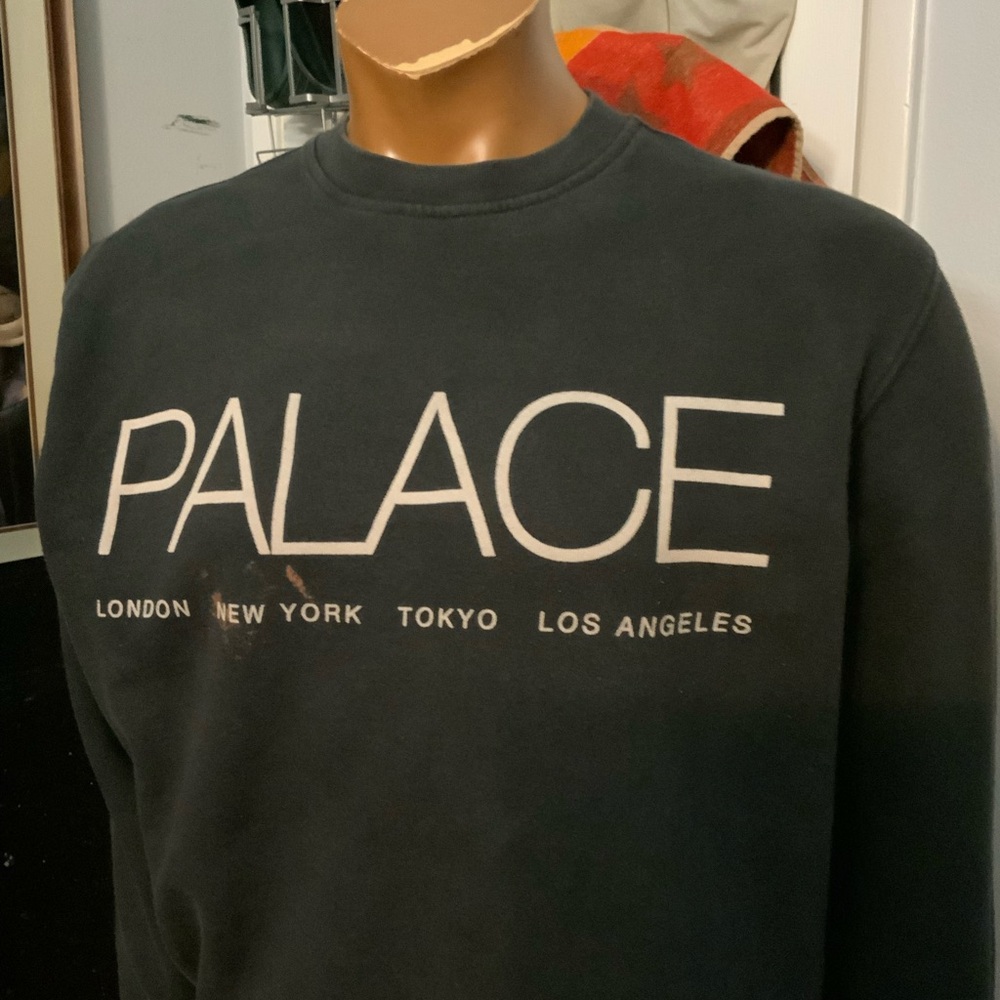 Palace Skateboards Globaller World Tour Terry Cotton Crewneck Sweatshirt - Picture 11 of 11